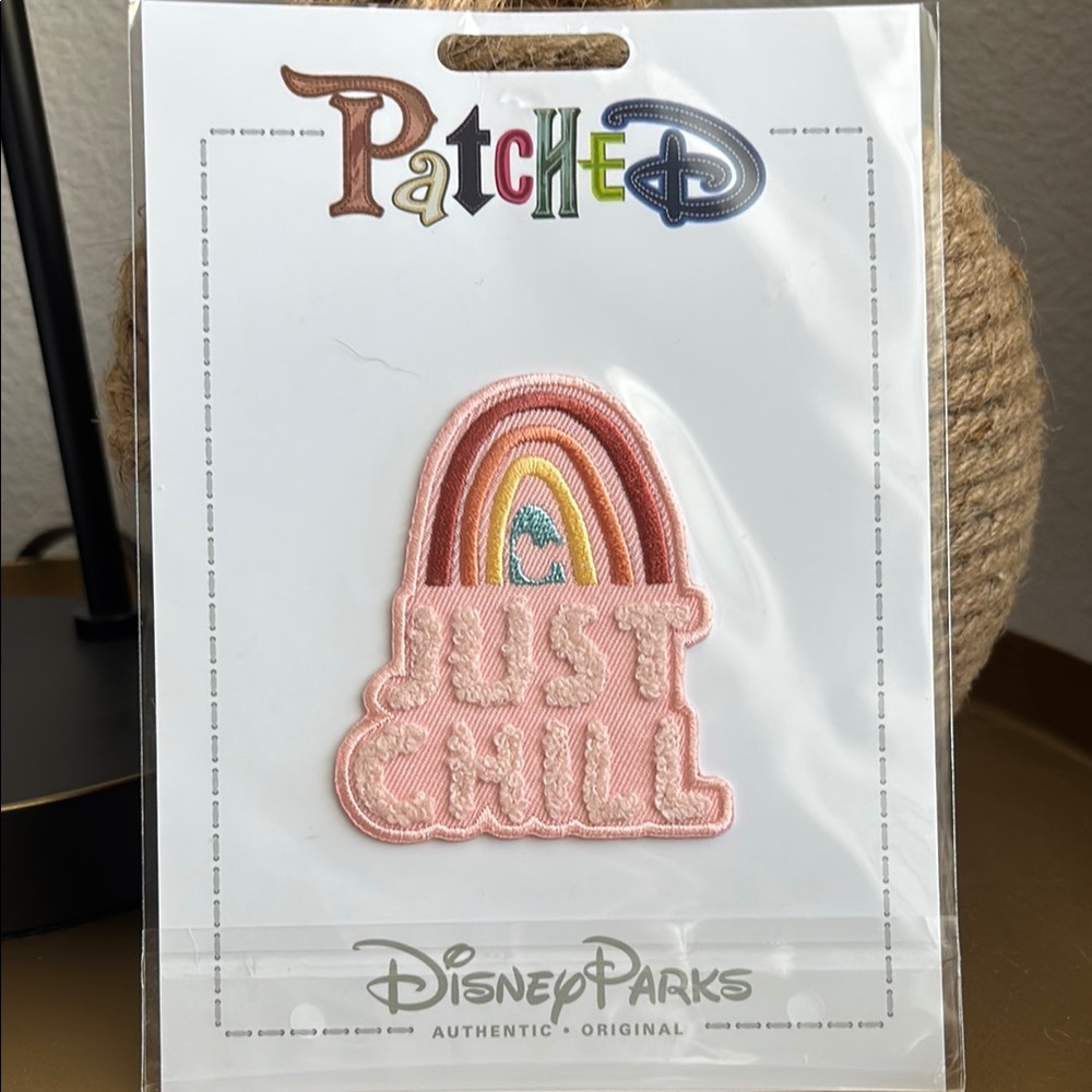NWT Patched Disney Parks 'Just Chill' Patch